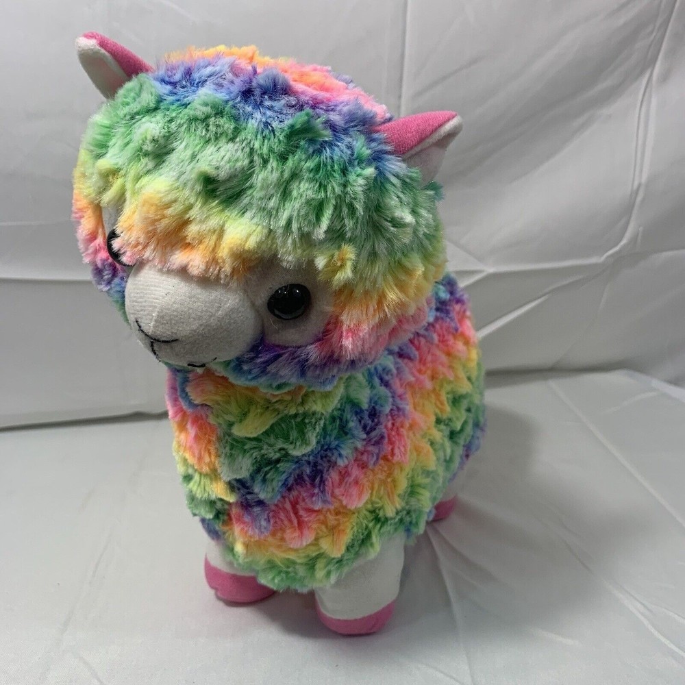 Fiesta Rainbow Llama Plush 10 Inch